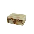Marble Crafter Marble Crafter BX45-LG 5 in. Rectangular Asteria Keepsake Box; Light Green Onyx BX45-LG
